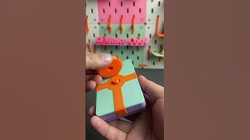 3D Printed gift card lock puzzle box #3dprintable #satisfying