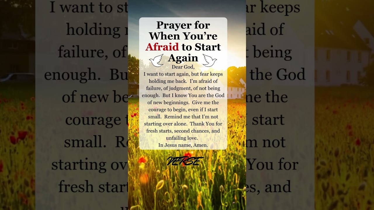 🔁 Begin Again - A Prayer for Starting Over with Courage 🙏 