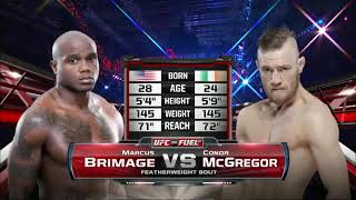 Conor Mcgregor Vs Marcus Brimage Ufc Full Fight Night