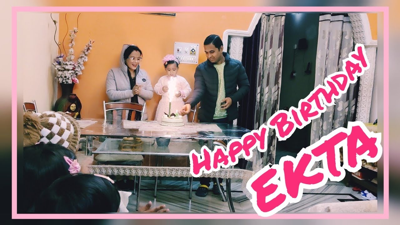 HAPPY BIRTHDAY EKTA CAKE SAMOSA GIFTS kajalmanojrawat