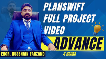 Complete Project in Planswift  | Full 4-Hours Training | Urdu Hindi | Hussnain Farzand