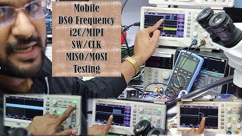 Mobile DSO Frequency "" i2C/MIPISW/CLKMISO/MOSI "" Testing  - किस तरह के  Sine wave मिलेंगे !!