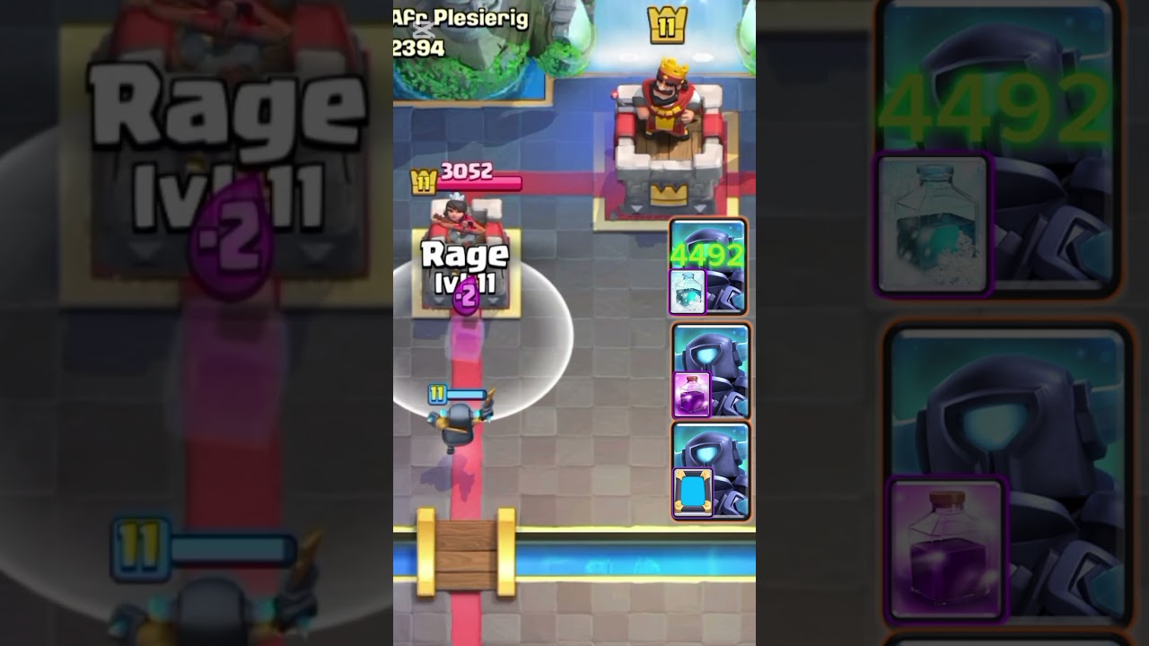 Mini PEKKA + Spells = Who does the most damage? #clashroyale #minipekka #viralshort #viralvideo #crl