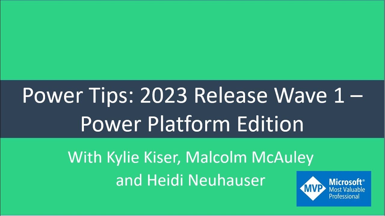 Power Platform 2023 Release Wave 1 Must-See Features! - YouTube