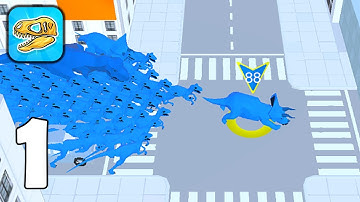 Dino Crowd - Gather and Command a Dino Horde - Part 1 - Gameplay Walkthrough (iOS, Android)