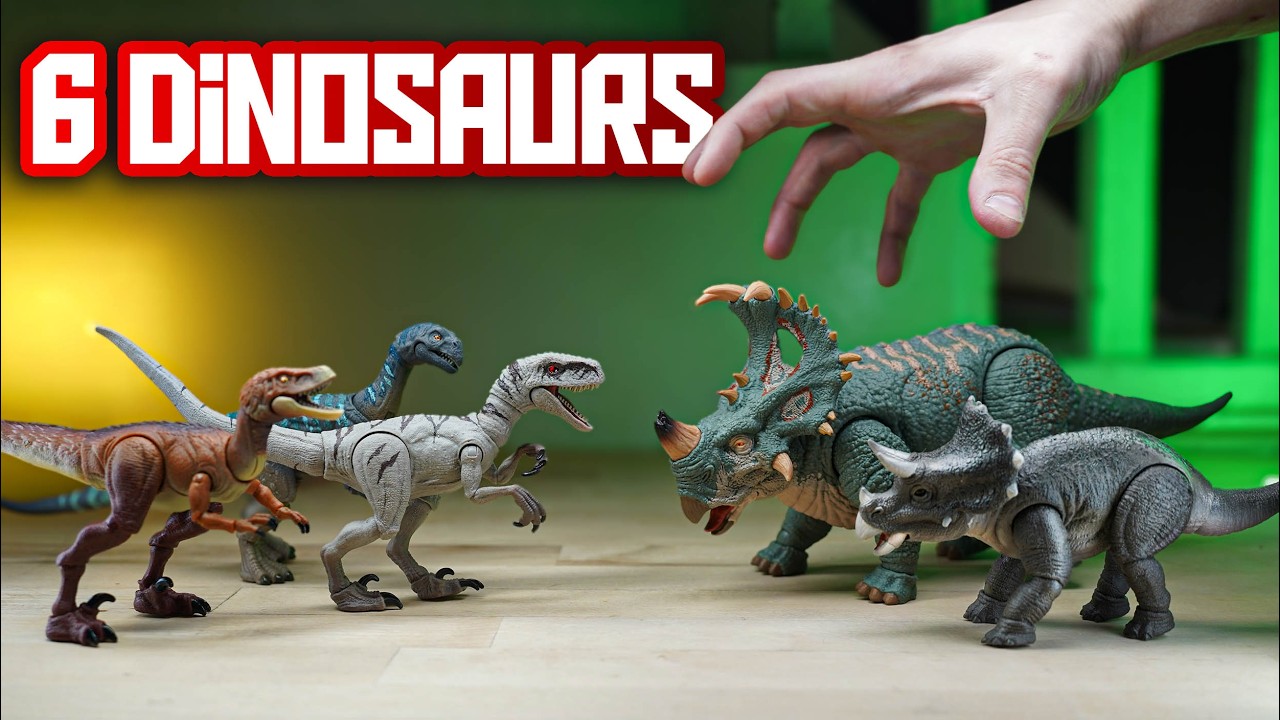 Opening 6 New Dinosaur Figures. Which is BEST?? -  Mega Review