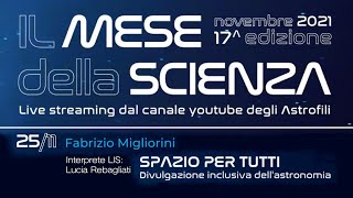 Mese della Scienza 2021 - SPAZIO PER TUTTI