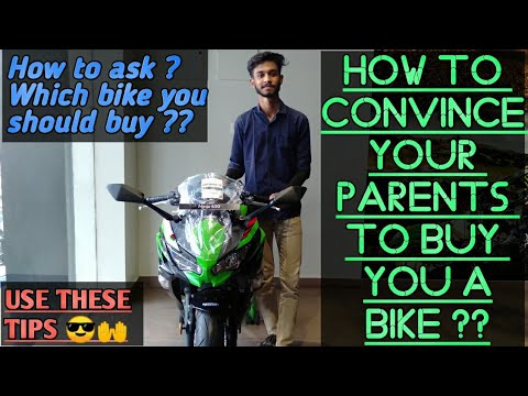 वीडियो: माता-पिता को बाइक खरीदने के लिए कैसे राजी करें