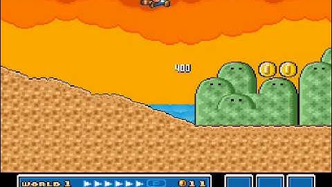 SMB3 for Super Mario All-Stars Custom Level #405 - Sunset Slopes