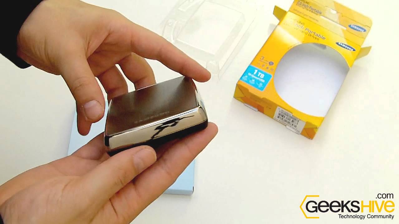 HDD External S-Series 1Tb HX-MU010EA/GM2 Samsung - Unboxing by www.geekshive.com