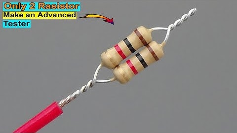 A Few People Know !! Only Two Resistor , Make An Advance tester - Simple
