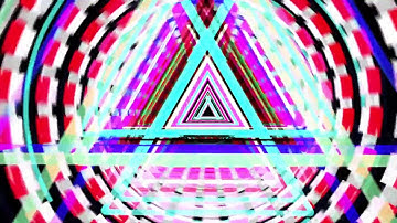Glowing Psychedelic Triangle Tube - VJ Loop