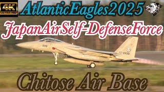 4K】Atlantic Eagles2025 201SQ F-15J/DJ Chitose Air Base Take Off