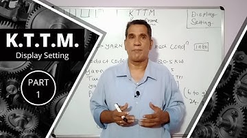 KTTM Display Setting ( Part 1 )