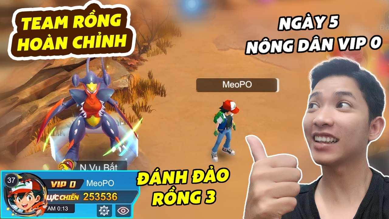 Pocket Mega | #3 vip0: Team Rồng Nông Dân Vip 0 Phá Đảo 3 Cực Đơn Giản