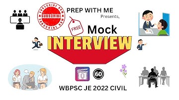 WBPSC JE CIVIL FREE MOCK INTERVIEW SESSIONS | CANDIDATE : SOMNATH CHATTERJEE | PREP WITH ME | EP: 60