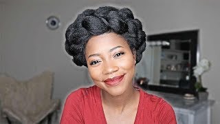 FLUFFY HALO BRAID ON TYPE 4 NATURAL HAIR | Keke J.