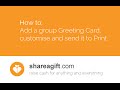 How to order a group greeting card on shareagift