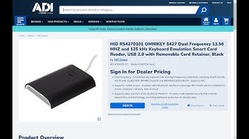 HID Omnikey Setup and Configuration of the Ominkey 5427G2 Reader