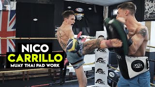 Nico Carrillo Muay Thai Pad Work | Siam Boxing | RAW ROUNDS