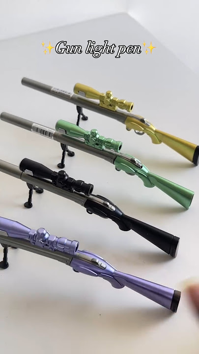 Unboxing Light Gun Pen🌷✨🎀🥰#schoolsupplies #stationery #shorts #pen #fancystationery #ak47shorts