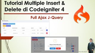Tutorial Multiple Insert & Delete di Codeigniter 4 - Ajax Jquery
