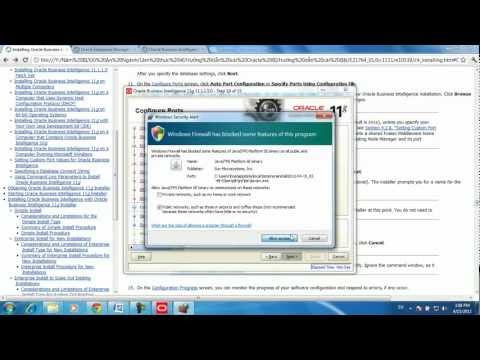 Oracle Business Intellgience 11g installation on windows (OBIEE 11g)