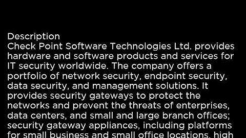 CHKP Check Point Software Technologies Ltd  CHKP buy or sell Buffett read basic