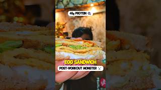 45g Protein Egg Sandwich #shorts #highprotein