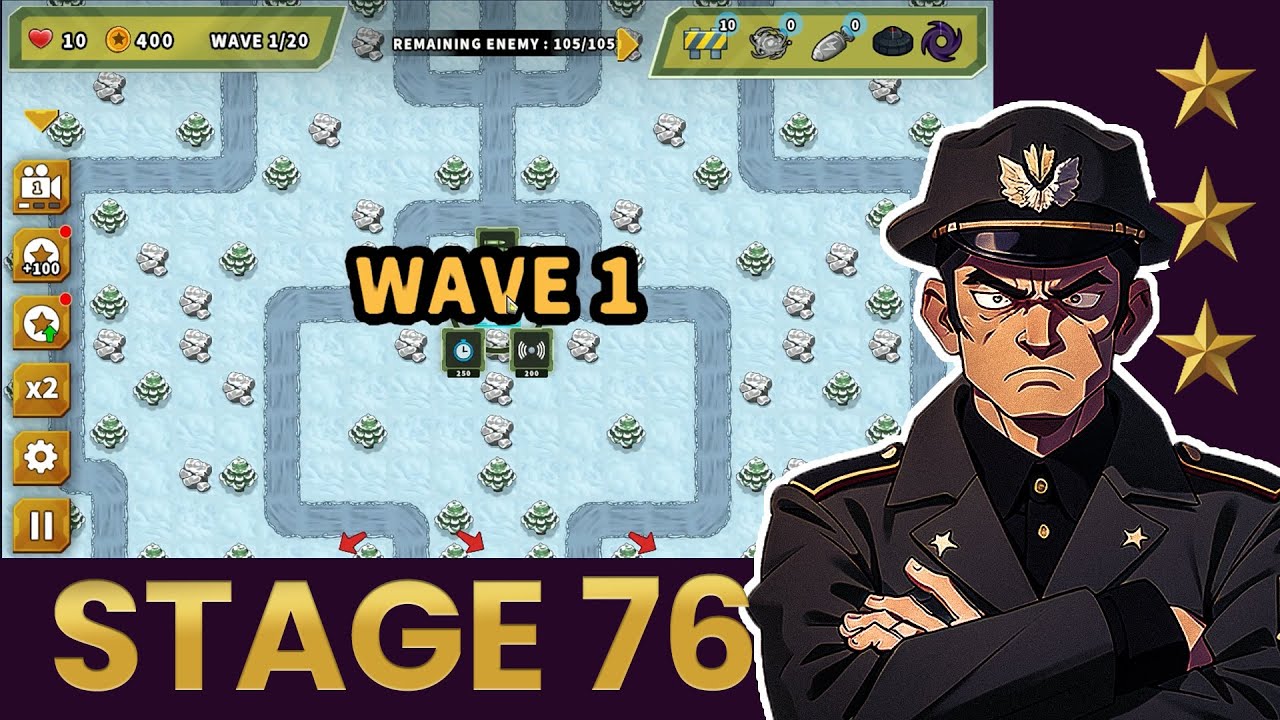 Turret Defense King - Stage 76 Playthrough