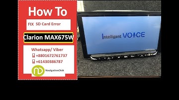 Clarion MAX675W UNLOCK SD Card and Code Ready