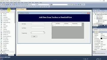 Add Data From Textbox to DataGridView in C# PSBU Academy