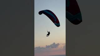 Sunset beach swoop moustache 18 ???? #parakite #paragliding