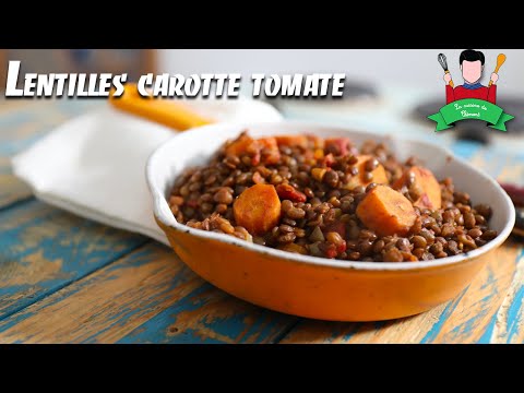recette-de-lentille-végétarienne-à-la-carotte-et-tomate