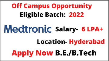 off campus placement for 2022 batch | off campus drive 2022