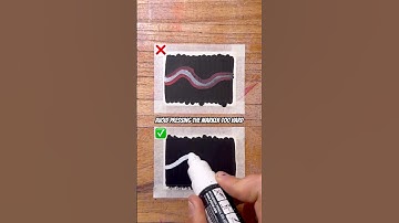 How to Create the Neon Effect with Paint Markers! ✨🤔 #art #hack #trick