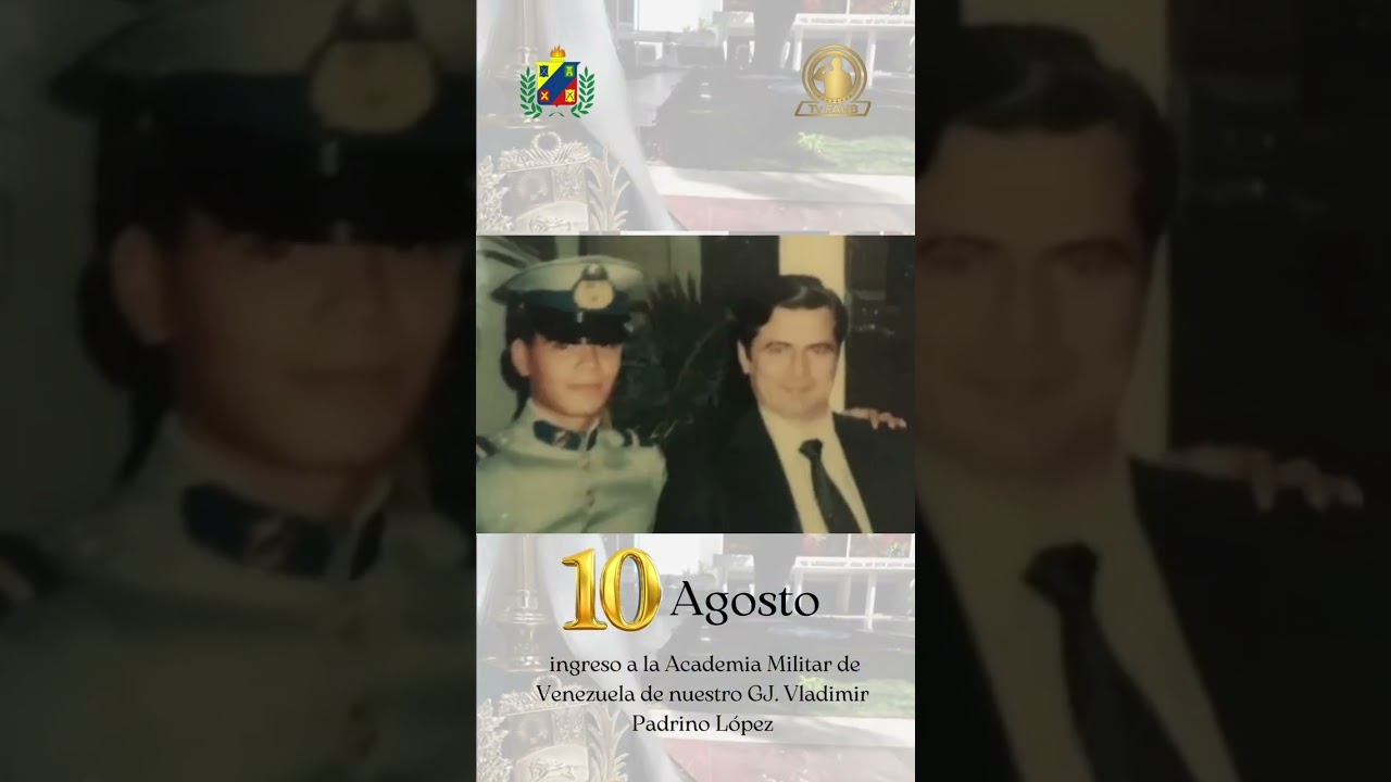 10 de agosto, ingresa a la Academia Militar de Venezuela en 1980 el GJ. Vladimir Padrino López.