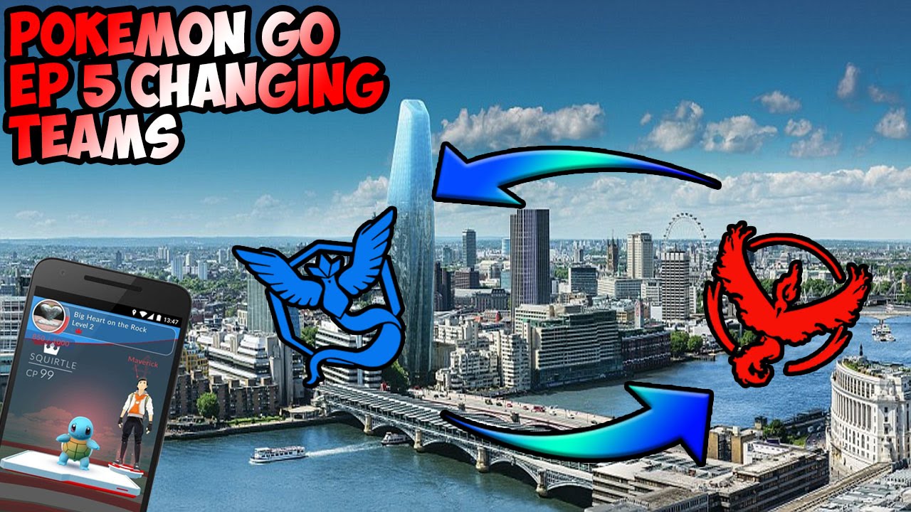 POKEMON GO HOW TO CHANGE TEAMS EPISODE 5 YouTube