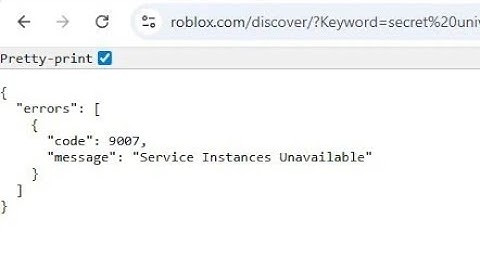ROBLOX DOWN | Roblox errors Code:9007 Service Instances Unavailable | Roblox server down