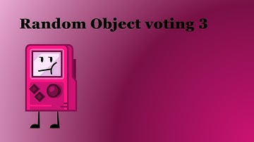 Random Object voting 3