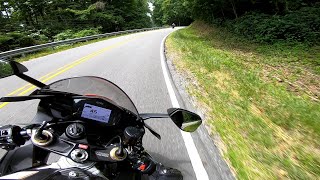 2020 Aprilia RSV4 riding HWY 226 in NC