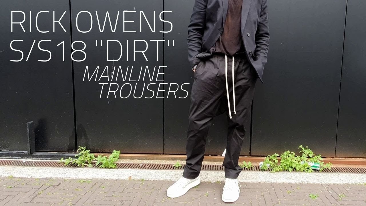 Rick Owens: Mainline Trousers (S/S18 DIRT)