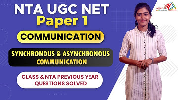 Synchronous & Asynchronous Communication | NTA UGC NET Paper 1 | Classroom & Online Classes