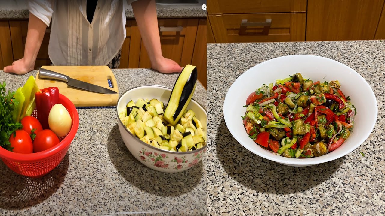 ՍՄԲՈՒԿՈՎ ԱՂՑԱՆ․Համեղ, պարզ և դիետիկ աղցանի բաղադրատոմս Салат из баклажанов eggplant salad Xohanoc.am