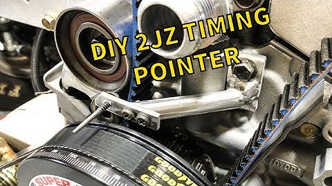 DIY 2JZ Timing Pointer! + Alternator Bracket Finished. My Aluminum Welding Needs Work😂