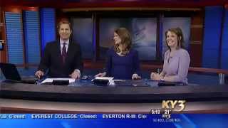 "Slip-Sliding in the Ozarks" KY3 News at 5pm 2-16-15