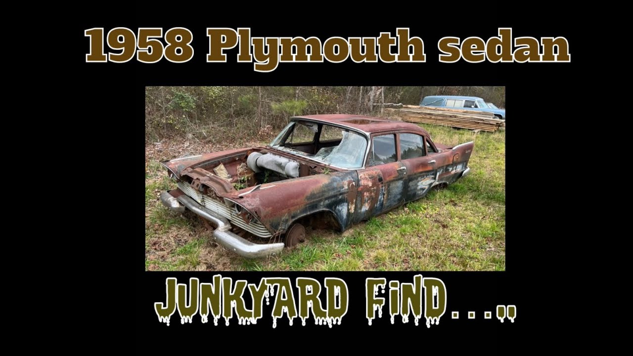 1958 Plymouth sedan junkyard find YouTube