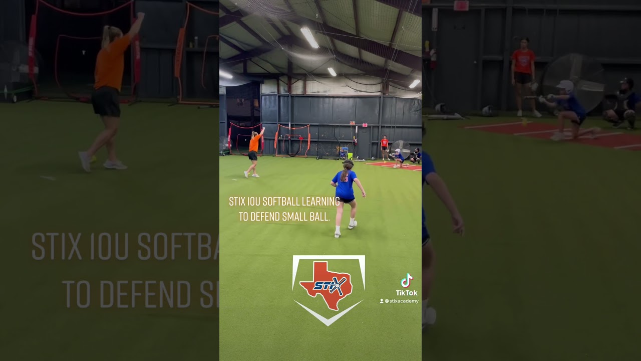 STIX 10U Softball learning to defend the small ball.