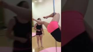 Pole Dance Intermediate Trick: Half Marley