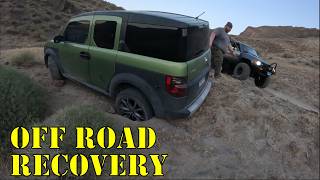 Aaron's off road recovery Honda Element.